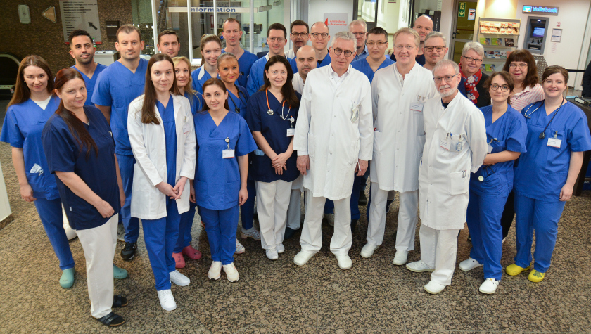 Das Ärzte-Team des Zentrums für Anästhesiologie, Intensivmedizin und Schmerztherapie 