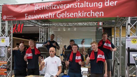 Feuerwehrmänner in Aktion