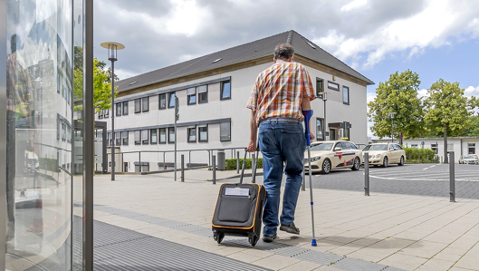 Entlassung: Der Patient verlässt das Krankenhaus