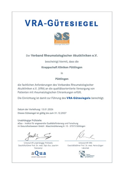 Guetesiegel Rheuma 2026
