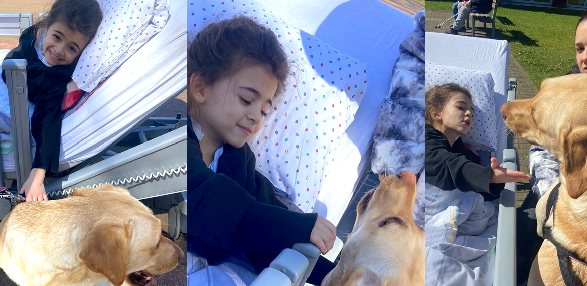 Chanille und der Labrador Mia sind unzertrennlich