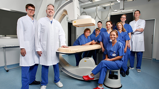Team der Angiologie am Hellmig-Krankenhaus Kamen