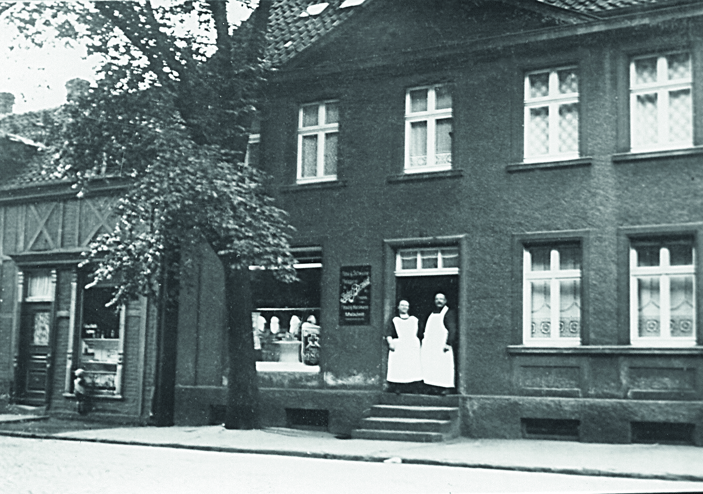 Schwarzweißbild des Kamener Krankenhauses aus dem Jahr 1888