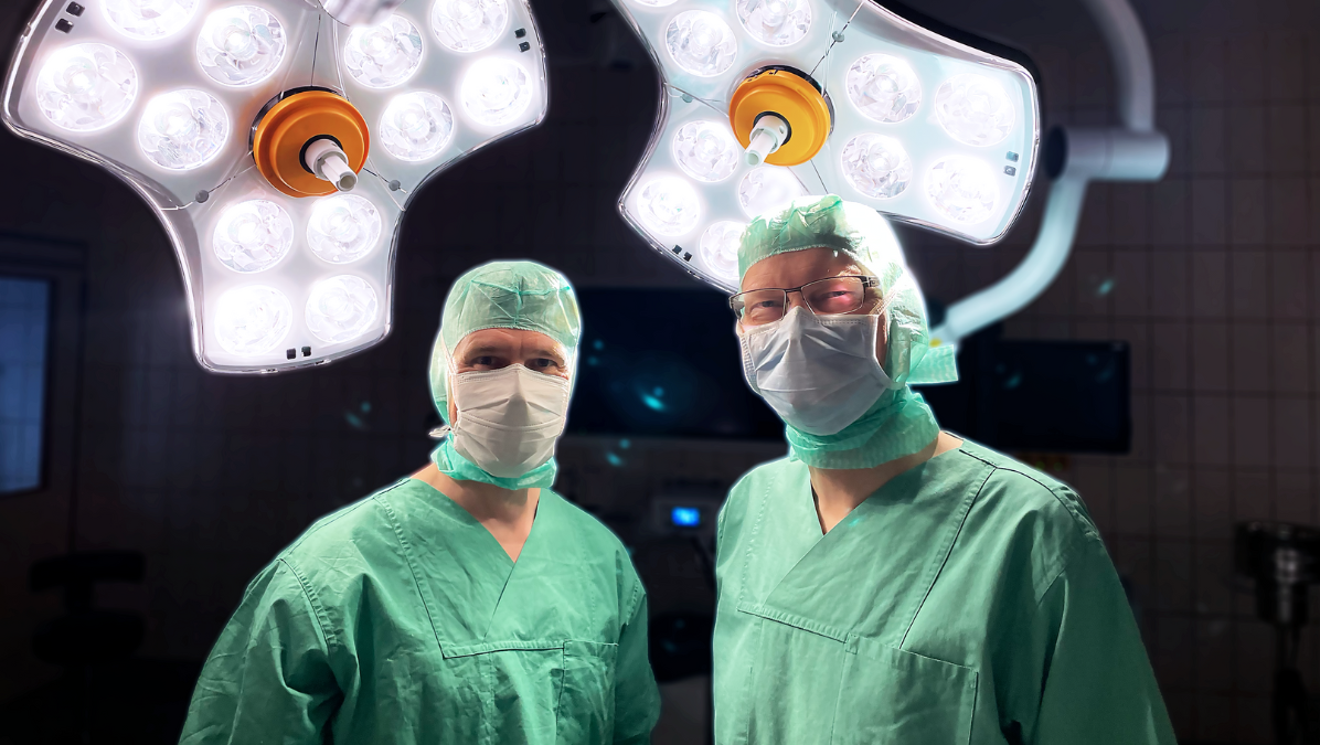 Leistungspektrum der Chirurgischen Klinik in Kamen, Dr. Thiel und Dr. Bülles im OP