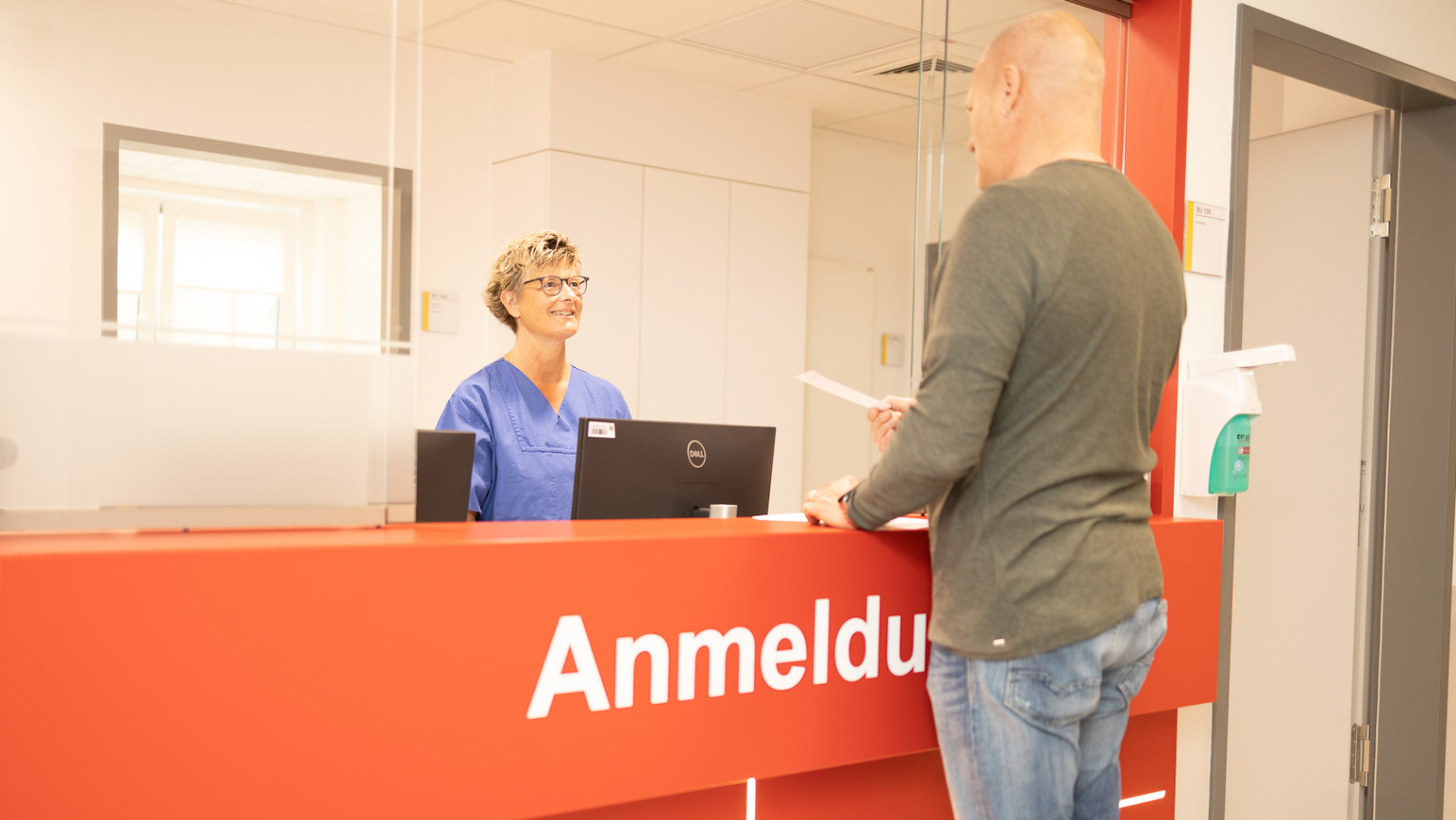 Anmeldung in der Klinik für Nuklearmedizin