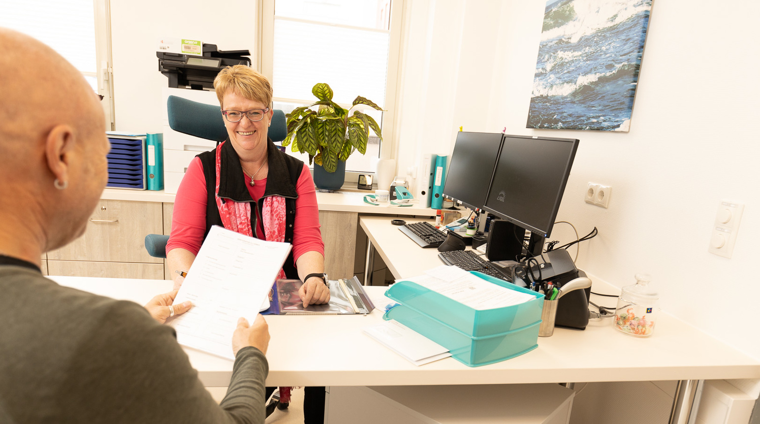 Aufnahme in der Klinik für Nuklearmedizin