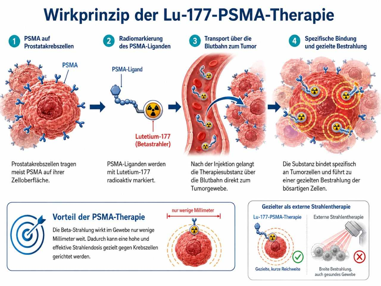PSMA-Therapie-Wirkprinzip