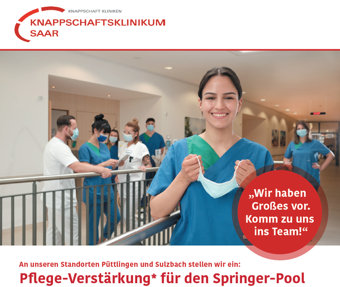 Pflegepool Landingpage