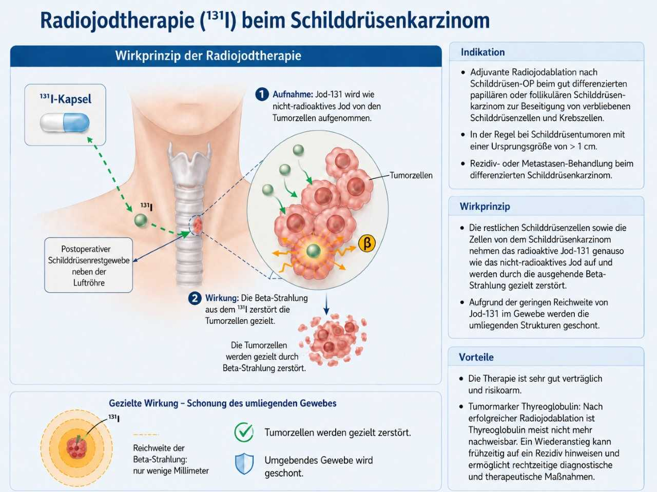 Radiojodtherapie maligne-Wirkprinzip