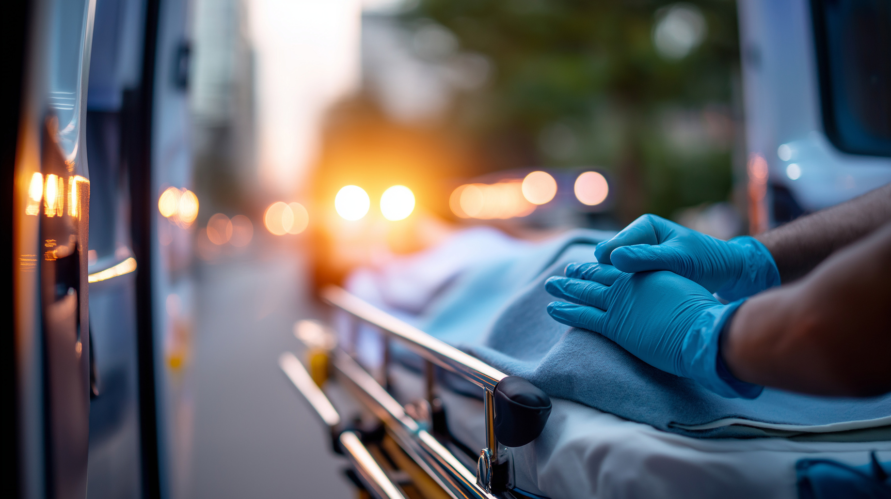 Symbolbild zeigt einen Rettungswageneinsatz