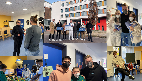 Die Spieler von S04 im Einsatz