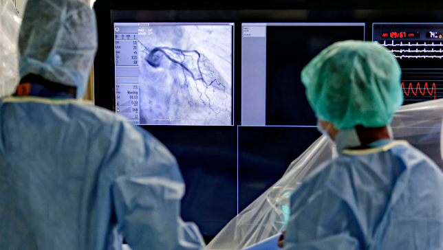 Untersuchung im Herzkatheterlabor des Klinikums Vest
