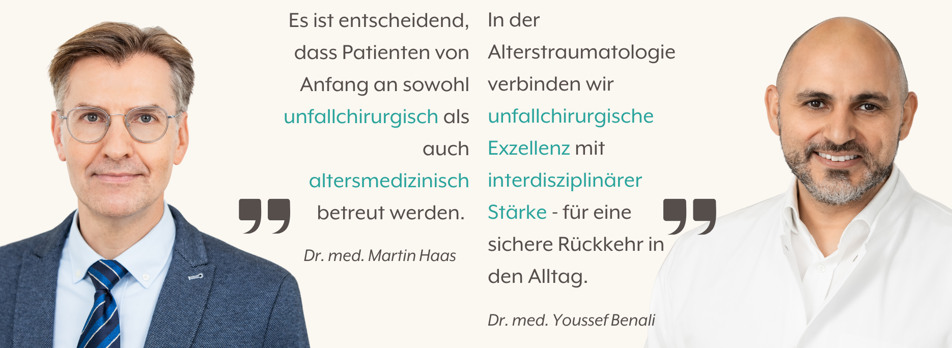 Zitat von Dr. Martin Haas und Dr. Benali zur Alterstraumtalogie