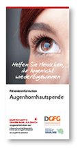 Patienteninformation Augenhornhautspende