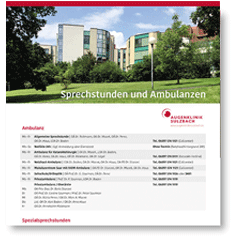 Datenblatt Augenklinik Sulzbach