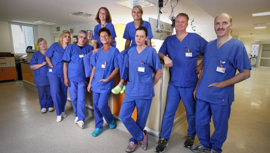 Team der Klinik für Anästhesiologie, Schmerztherapie und Intensivmedizin