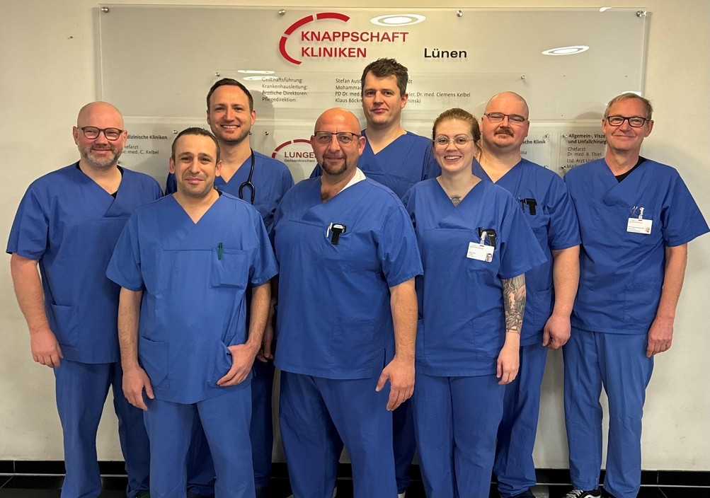Das Team der Klinik für Anästhesiologie in Lünen