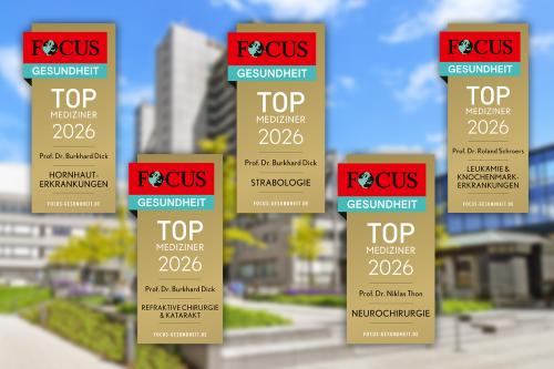 Focus listet erneut Top-Mediziner aus den Knappschaft Kliniken Universitätsklinikum Bochum