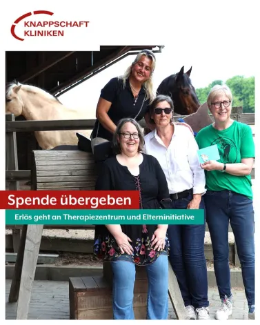 Bei unserem diesjährigen Frühlingsbasar haben unsere Kolleginnen wieder Waffeln verkauft und fleißig Spenden gesammelt. 

Der Erlös wurde nun offiziell übergeben, und zwar an das Therapiezentrum Hof Feuler und die Elterninitiative Zaubergarten in Marl.

Wir bedanken uns herzlich für euren Einsatz!