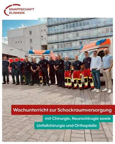 🚑🚒 In der letzten Woche haben unsere Kliniken für Chirurgie, Neurochirurgie sowie Unfallchirurgie und Orthopädie zusammen mit dem Zentrum für Akut- und Notfallmedizin die präklinischen Partner der <a href='https://www.instagram.com/_u/feuerwehrbochum/' target='_blank'>@feuerwehrbochum</a> und den Rettungsdienstorganisationen besucht, um über den aktuellen Stand der Versorgung von (Poly-)Trauma-Patienten zu informieren. Um möglichst viele Kolleginnen und Kollegen zu erreichen, wurde die Veranstaltung von der Hauptfeuer- und Rettungswache III in Bochum-Werne per Stream auf die anderen Wachen im Stadtgebiet übertragen. 

👨‍🏫🚨 Im Rahmen eines Wachunterrichtes berichteten PD Dr. Sascha Beck (Chefarzt der Klinik für Unfallchirurgie und Orthopädie) und Dr. Thorsten Lengenfeld (stv. Ärztlicher Leiter des Zentrums für Akut- und Notfallmedizin) über die Besonderheiten in Diagnostik und Therapie bei polytraumatisierten Kindern. Prof. Dr. Andreas Schnitzbauer (Direktor der Klinik für Chirurgie) und Dr. Iurii Snopok (Klinik für Chirurgie) referierten über thorakale und abdominelle Traumafolgen, bevor Prof. Dr. Niklas Thon (Direktor der Klinik für Neurochirurgie) und Dr. Malte Wiese (Klinik für Neurochirurgie) die aktuelle Evidenz zu Verletzungen der Halswirbelsäule präsentierten. 

👨‍🚒🤝👨‍⚕️ Den kollegialen Austausch im Anschluss an die Fortbildung nutzen die in den letzten Monaten berufenen Klinikdirektoren zur Vorstellung bei den drei Wachabteilungen. Nach den Auftaktveranstaltungen zum Non-Trauma-Schockraum im Vorjahr freut sich Dr. Lengenfeld vom organisierenden Zentrum für Akut- und Notfallmedizin über die Fortsetzung der überaus guten Zusammenarbeit, auch über die Patientenversorgung hinaus. 

<a href='https://www.instagram.com/explore/tags/KnappschaftKliniken/' target='_blank'>#KnappschaftKliniken</a> <a href='https://www.instagram.com/explore/tags/Universitätsklinikum/' target='_blank'>#Universitätsklinikum</a> <a href='https://www.instagram.com/explore/tags/Bochum/' target='_blank'>#Bochum</a> <a href='https://www.instagram.com/explore/tags/feuerwehr/' target='_blank'>#feuerwehr</a> <a href='https://www.instagram.com/explore/tags/schockraum/' target='_blank'>#schockraum</a> <a href='https://www.instagram.com/explore/tags/wachunterricht/' target='_blank'>#wachunterricht</a>