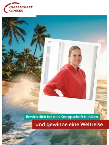 Traumjob finden & Weltreise gewinnen!
 
Du bist auf der Suche nach einem sicheren Job bei einem Arbeitgeber, der Dir vielfältige berufliche Perspektiven bietet?

Auf unserer Karriere Seite findest Du alle aktuellen Stellenangebote bei uns im Verbund.

Wir bieten Dir u.a.:
✅ Stabilität & langfristige Perspektiven  
✅ Partnerschaftliche und respektvolle Arbeitsatmosphäre
✅ Einen starken Klinikverbund
✅ Ein engagiertes Team, das zusammenhält
✅ Fort- & Weiterbildungsmöglichkeiten
✅ Mit etwas Glück – eine Weltreise
 
Exzellenz im Verbund: Gemeinsam mit Dir möchten wir die Herausforderungen der Gesundheitsbranche meistern – heute und in Zukunft. Entdecke außerdem mit uns die Welt - Allen Bewerbern bieten wir, neben unseren anderen Benefits, eine Chance auf ein ganz besonderes Highlight (nach erfolgreicher bestandener Probezeit): Wir verlosen eine Weltreise!
 
Jetzt bewerben & Chance auf die Weltreise sichern!
Wir freuen uns auf Dich!
 
Weitere Informationen zu unseren Stellenangeboten findest Du auf unserer Karriere Seite.

Link in der BIO.

<a href='https://www.facebook.com/watch/hashtag/knappschaftkliniken' target='_blank'>#knappschaftkliniken</a> <a href='https://www.facebook.com/watch/hashtag/klinikverbund' target='_blank'>#klinikverbund</a> <a href='https://www.facebook.com/watch/hashtag/weltreise' target='_blank'>#weltreise</a> <a href='https://www.facebook.com/watch/hashtag/arbeitenimkrankenhaus' target='_blank'>#arbeitenimkrankenhaus</a> <a href='https://www.facebook.com/watch/hashtag/gesundheit' target='_blank'>#gesundheit</a> <a href='https://www.facebook.com/watch/hashtag/gesundimverbund' target='_blank'>#gesundimverbund</a> <a href='https://www.facebook.com/watch/hashtag/starkimverbund' target='_blank'>#starkimverbund</a> <a href='https://www.facebook.com/watch/hashtag/verbundenheit' target='_blank'>#verbundenheit</a> <a href='https://www.facebook.com/watch/hashtag/zukunftgestalten' target='_blank'>#zukunftgestalten</a> <a href='https://www.facebook.com/watch/hashtag/team' target='_blank'>#team</a> <a href='https://www.facebook.com/watch/hashtag/zukunftsorientiert' target='_blank'>#zukunftsorientiert</a> <a href='https://www.facebook.com/watch/hashtag/gemeinsamstark' target='_blank'>#gemeinsamstark</a> <a href='https://www.facebook.com/watch/hashtag/weilduzählst' target='_blank'>#weilduzählst</a> <a href='https://www.facebook.com/watch/hashtag/jetztbewerben' target='_blank'>#jetztbewerben</a> <a href='https://www.facebook.com/watch/hashtag/jobmitausblick' target='_blank'>#jobmitausblick</a> <a href='https://www.facebook.com/watch/hashtag/jobmitzukunft' target='_blank'>#jobmitzukunft</a>