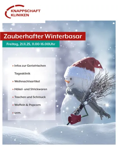 Wir laden Euch herzlich am Freitag, 21. November 2025, in der Zeit von 11:00 bis 16:00 Uhr zu unserem Weihnachtsbasar in den Knappschaft Kliniken Paracelsus Marl ein. Dieser findet im Erdgeschoss vor den Besucheraufzügen statt. 

Um 15:00 Uhr führt die Tanzschule TanzREvier Pompös einen Line-Dance-Auftritt in der Kapelle auf. 

Zusätzlich findet ein Weihnachtsbasar nebenan im Klara-Hospiz, Lipper Weg 13, statt. 

Wir freuen uns auf Euch!

<a href='https://www.instagram.com/explore/tags/knappschaftklinikenparacelsusmarl/' target='_blank'>#knappschaftklinikenparacelsusmarl</a> 
<a href='https://www.instagram.com/explore/tags/knappschaftklinikenrecklinghausen/' target='_blank'>#knappschaftklinikenrecklinghausen</a> 
<a href='https://www.instagram.com/explore/tags/knappschaftklinikenvest/' target='_blank'>#knappschaftklinikenvest</a> 
<a href='https://www.instagram.com/explore/tags/weihnachtsbasar/' target='_blank'>#weihnachtsbasar</a> 
<a href='https://www.instagram.com/explore/tags/weihnachten/' target='_blank'>#weihnachten</a>