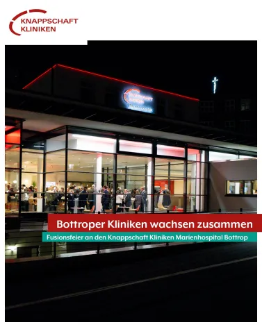 Mit einem großen Festakt haben wir gestern Abend die Fusion der Knappschaft Kliniken Bottrop und des Marienhospitals Bottrop gefeiert. 🥂 

Zwei starke, traditionsreiche Häuser bündeln ab sofort ihre Kompetenzen mit einem gemeinsamen Ziel: Die bestmögliche Versorgung für die Menschen in unserer Stadt und Region. 🏥

🗨 Dies betonte auch Andreas Schlüter, Erster Hauptgeschäftsführer (CEO) der Knappschaft Kliniken GmbH, in seiner Ansprache: "Zwei leistungsfähige Häuser, die in der Region fest verwurzelt sind, wachsen zu einer gemeinsamen Einheit zusammen, die durch klare Schwerpunkte, gebündelte Kompetenz und ein engagiertes Team überzeugt. Wir schaffen damit die Grundlage für höchste medizinische Qualität und eine wohnortnahe Versorgung – heute und in Zukunft."

🎵 Musikalisch begleitet wurde der Abend vom Knappenchor Bergwerk Consolidation, der traditionell am Ende gemeinsam mit dem Publikum das Steigerlied sang. 

Ein Abend voller Begegnungen, bewegender Worte und Musik: Zusammen gestalten wir die Medizin von morgen. 💖

<a href='https://www.instagram.com/explore/tags/gemeinsamfüreuregesundheit/' target='_blank'>#gemeinsamfüreuregesundheit</a> <a href='https://www.instagram.com/explore/tags/knappschaftkliniken/' target='_blank'>#knappschaftkliniken</a> <a href='https://www.instagram.com/explore/tags/fusion/' target='_blank'>#fusion</a> <a href='https://www.instagram.com/explore/tags/bottrop/' target='_blank'>#bottrop</a> <a href='https://www.instagram.com/explore/tags/kkbottrop/' target='_blank'>#kkbottrop</a> <a href='https://www.instagram.com/explore/tags/marienhospitalbottrop/' target='_blank'>#marienhospitalbottrop</a> <a href='https://www.instagram.com/explore/tags/knappschaftklinikenbottrop/' target='_blank'>#knappschaftklinikenbottrop</a> <a href='https://www.instagram.com/explore/tags/zukunftgestalte/' target='_blank'>#zukunftgestalte</a>