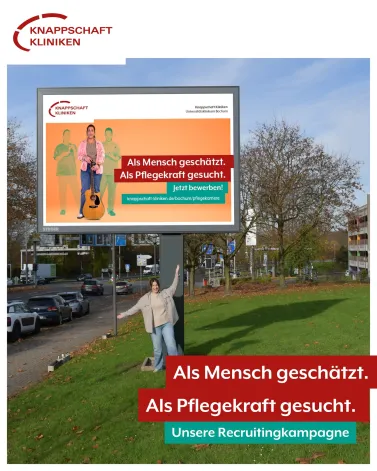 ❤️ Als Mensch geschätzt. Als Pflegekraft gesucht! Mit unserer neuen Recruitingkampage suchen wir Unterstützung für unser Team in der Pflege. 

🫵 Wir sehen den Menschen – ob Patientin oder Patient, Mitarbeiterin oder Mitarbeiter und bieten nicht nur einen sicheren Arbeitsplatz, sondern Raum für individuelle Entwicklung. Daher freuen wir uns besonders, dass die Models für unsere Recruitingkampagne unsere eigenen Mitarbeitenden sind, die sich bereiterklärt haben, mit ihrem Gesicht und ihrer Geschichte für unser Haus zu stehen! 

🗨️ Mit Weiterbildung zur Stationsleitung: „Ich bin im Zentrum für Intensivmedizin und Intermediate Care (ZIC) als stellvertretende Stationsleitung tätig. Dabei verbinde ich meine Leidenschaft für die Intensivpflege mit organisatorischer Verantwortung und Teamführung. Aktuell studiere ich Pflegemanagement, um meine Führungs- und Organisationskompetenz weiterzuentwickeln und die Pflege künftig auch auf strategischer Ebene mitzugestalten.“ 

🤝 Komm in unser Team und erlebe, was es heißt, als Mensch geschätzt und als Pflegekraft gesucht zu sein. Mehr Infos gibt es unter www.knappschaft-kliniken.de/bochum/pflegekarriere oder über den Link in unserer Bio! 

<a href='https://www.instagram.com/explore/tags/KnappschaftKliniken/' target='_blank'>#KnappschaftKliniken</a> <a href='https://www.instagram.com/explore/tags/Universitätsklinikum/' target='_blank'>#Universitätsklinikum</a> <a href='https://www.instagram.com/explore/tags/Bochum/' target='_blank'>#Bochum</a> <a href='https://www.instagram.com/explore/tags/Pflege/' target='_blank'>#Pflege</a> <a href='https://www.instagram.com/explore/tags/Pflegekarriere/' target='_blank'>#Pflegekarriere</a> <a href='https://www.instagram.com/explore/tags/AlsMenschGeschätztAlsPflegekraftGesucht/' target='_blank'>#AlsMenschGeschätztAlsPflegekraftGesucht</a>