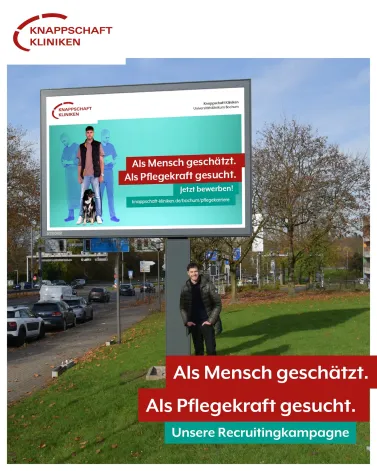 ❤️ Als Mensch geschätzt. Als Pflegekraft gesucht! Mit unserer neuen Recruitingkampage suchen wir Unterstützung für unser Team in der Pflege. 

🫵 Wir sehen den Menschen – ob Patientin oder Patient, Mitarbeiterin oder Mitarbeiter und bieten nicht nur einen sicheren Arbeitsplatz, sondern Raum für individuelle Entwicklung. Daher freuen wir uns besonders, dass die Model für unsere Recruitingkampagne unsere eigenen Mitarbeitenden sind, die sich bereiterklärt haben, mit ihrem Gesicht und ihrer Geschichte für unser Haus zu stehen! 

🗨️ Ausbildung, Studium, Praxisanleiter: „Ich arbeite seit dem Abschluss meiner Ausbildung zum Operationstechnischen Assistenten mit großer Begeisterung im OP-Bereich. Parallel habe ich ein berufsbegleitendes Studium im Pflegemanagement absolviert, jetzt bin ich als Praxisanleiter tätig und engagiere mich für die Weiterentwicklung der praktischen Ausbildung im OP.“

🤝Komm in unser Team und erlebe, was es heißt, als Mensch geschätzt und als Pflegekraft gesucht zu sein. Mehr Infos gibt es unter www.knappschaft-kliniken.de/bochum/pflegekarriere oder über den Link in unserer Bio! 

<a href='https://www.instagram.com/explore/tags/KnappschaftKliniken/' target='_blank'>#KnappschaftKliniken</a> <a href='https://www.instagram.com/explore/tags/Universitätsklinikum/' target='_blank'>#Universitätsklinikum</a> <a href='https://www.instagram.com/explore/tags/Bochum/' target='_blank'>#Bochum</a> <a href='https://www.instagram.com/explore/tags/Pflege/' target='_blank'>#Pflege</a> <a href='https://www.instagram.com/explore/tags/Pflegekarriere/' target='_blank'>#Pflegekarriere</a> <a href='https://www.instagram.com/explore/tags/AlsMenschGeschätztAlsPflegekraftGesucht/' target='_blank'>#AlsMenschGeschätztAlsPflegekraftGesucht</a>