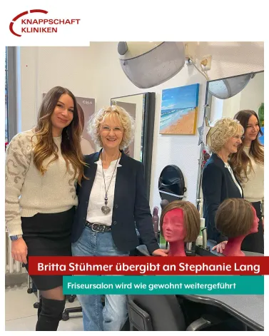 „Nach 21 Jahren in der  Friseurstube 💇✂ "Haarmonie" nehme ich bald Abschied von diesem Haus! Es war eine besondere Zeit mit vielen Gesprächen, vertrauten Begegnungen und wunderbaren Menschen. Ich bedanke mich von Herzen für das Vertrauen und die Treue über all die Jahre🥰. Mit gutem Gefühl übergebe ich den Salon in die Hände meiner Nachfolgerin Stephanie Lang, die mit viel Engagement und frischen Ideen den Salon fortführen wird. Alles Gute und vielen Dank für die schöne Zeit! Eure Britta Stühmer!“ 
Mit diesen Worten verabschiedet sich die langjährige und den meisten als stets gut gelaunte Inhaberin unseres Friseursalons am 23.12.2025 in den wohlverdienten Ruhestand und übergibt den Salon an ihre Nachfolgerin Stephanie Lang. Der Salon wird weiterhin wie gewohnt von montags, dienstags, donnerstags und freitags von 9 – 17 Uhr für Euch geöffnet sein. Bitte Terminvereinbarung unter ☎ 15- 2361 nicht vergessen!
Wir wünschen Britta Stühmer alles Gute für den neuen Lebensabschnitt und Stephanie Lang alles Gute für den Start in unserem Haus 🏥!!!
<a href='https://www.instagram.com/explore/tags/kkbottrop/' target='_blank'>#kkbottrop</a>