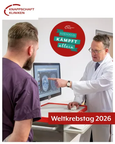 🏥 In unserer Klinik für Hämatologie, Onkologie, Stammzelltransplantation und Zelltherapie begleiten wir Menschen mit Blut- und Krebserkrankungen auf ihrem individuellen Weg – von der präzisen Diagnostik bis zur hochmodernen Therapie.

🩺 Wir behandeln unter anderem alle Formen der Leukämie, verschiedene Lymphome, Erkrankungen der Plasmazellen und Lungenkarzinome, Kopf-, Hals-, urogenitale Tumore sowie Sarkome. Moderne Krebstherapie schöpft dabei das Potenzial des menschlichen Immunsystems aus und setzt auf modernste Medikamente, innovative Immuntherapien, Stammzelltransplantationen – nach höchsten medizinischen Qualitätsstandards. „Die Behandlungsaussichten bei der Mehrzahl der Krebserkrankungen haben sich dank moderner immunologischer und zellbiologischer Ansätze in den vergangenen Jahren deutlich verbessert“, erklärt Prof. Dr. med. Roland Schroers, Chefarzt Hämatologie, Stammzelltransplantation und Zelltherapie. 

🤝 Was uns besonders wichtig ist: Der Mensch steht im Mittelpunkt. Ein multiprofessionelles Team aus Medizin, Pflege, Psychoonkologie, Ernährungsmedizin, Sozialdienst und Seelsorge begleitet unsere Patientinnen und Patienten ebenso wie ihre Angehörigen.

❤️ Am Weltkrebstag stehen wir für Hoffnung, Fortschritt und Zusammenhalt – denn: Niemand kämpft allein! „Durch den Weltkrebstag wird ein wichtiger Beitrag zum „Krebsbewusstsein“ und zur Früherkennung geleistet“, so Prof. Schroers.
 
<a href='https://www.instagram.com/explore/tags/KnappschaftKliniken/' target='_blank'>#KnappschaftKliniken</a> <a href='https://www.instagram.com/explore/tags/Universitätsklinikum/' target='_blank'>#Universitätsklinikum</a> <a href='https://www.instagram.com/explore/tags/Bochum/' target='_blank'>#Bochum</a> <a href='https://www.instagram.com/explore/tags/Weltkrebstag/' target='_blank'>#Weltkrebstag</a> <a href='https://www.instagram.com/explore/tags/Onkologie/' target='_blank'>#Onkologie</a> <a href='https://www.instagram.com/explore/tags/Hämatologie/' target='_blank'>#Hämatologie</a> <a href='https://www.instagram.com/explore/tags/Niemandkämpftallein/' target='_blank'>#Niemandkämpftallein</a>