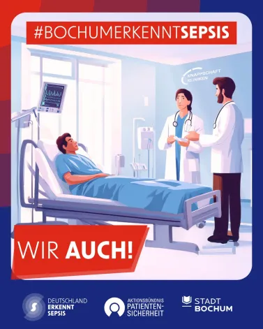 📣 Im Rahmen der Kampagne „Deutschland erkennt Sepsis“ ist Bochum in diesem Monat mit unterschiedlichen Veranstaltungen Zentrum der Sepsis-Aufklärung: Am 23. März liest Bestsellerautor Stephan Schäfer aus seinem Buch über seine eigene Sepsis-Erfahrung. Beim „Packen gegen Sepsis“ am 27. März wird im Deutschen Bergbau-Museum gemeinsam mit dem Oberbürgermeister Aufklärungsmaterial für die Stadt zusammengestellt.

📆 Speziell an alle Gesundheitsfachkräfte richtet sich eine Informationsveranstaltung zum Thema Sepsis am 24. März im Deutschen Bergbau-Museum. Mit dabei unser Klinikdirektor der Klinik für Anästhesiologie, Intensivmedizin und Schmerztherapie, Prof. Dr. Michael Adamzik, und viele weitere Expert*innen aus Bochum. 

💡 Schon gewusst? Mindestens 230.000 Menschen erkranken jährlich in Deutschland an Sepsis, mindestens 85.000 davon versterben. Sie ist eine der häufigsten Todesursachen in Deutschland.

👉 Mehr Infos zu <a href='https://www.instagram.com/explore/tags/BochumerkenntSepsis/' target='_blank'>#BochumerkenntSepsis</a> gibt es hier: www.deutschland-erkennt-sepsis.de/bochum

<a href='https://www.instagram.com/explore/tags/KnappschaftKliniken/' target='_blank'>#KnappschaftKliniken</a> <a href='https://www.instagram.com/explore/tags/Universitätsklinikum/' target='_blank'>#Universitätsklinikum</a> <a href='https://www.instagram.com/explore/tags/Bochum/' target='_blank'>#Bochum</a> <a href='https://www.instagram.com/explore/tags/DeutschlandErkenntSepsis/' target='_blank'>#DeutschlandErkenntSepsis</a> <a href='https://www.instagram.com/explore/tags/GemeinsamGegenSepsis/' target='_blank'>#GemeinsamGegenSepsis</a> <a href='https://www.instagram.com/explore/tags/Sepsis/' target='_blank'>#Sepsis</a>