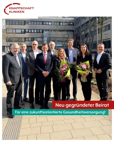 🚀 Neuer Beirat stärkt den Austausch für eine zukunftsorientierte Gesundheitsversorgung!

An den Knappschaft Kliniken Universitätsklinikum Bochum wurde ein  Beirat gegründet, der den Austausch zwischen Medizin, Politik, Wissenschaft und weiteren regionalen Partnern stärkt. Mit der Einrichtung des Beirats unterstreicht das Universitätsklinikum seinen Anspruch, eine hochwertige regionale Versorgung mit universitärer Spitzenmedizin, Forschung und Innovation zu verbinden!

Der Beirat bringt Vertreter*innen aus unterschiedlichen Bereichen zusammen – von der örtlichen Politik über emeritierte Klinikdirektoren bis hin zu Wissenschaft und Wirtschaftsförderung. Durch den regelmäßigen Austausch sollen Herausforderungen frühzeitig erkannt und neue Ansätze für die medizinische Versorgung in der Region entwickelt werden.

Den Vorsitz übernimmt die Landtagsabgeordnete Andrea Busche. 

„Eine zukunftsfähige Gesundheitsversorgung entsteht im Dialog. Mit dem Beirat bringen wir wichtige Akteure aus der Region zusammen, um Erfahrungen zu teilen, Perspektiven auszutauschen und gemeinsam Ideen für die Weiterentwicklung der medizinischen Versorgung zu entwickeln“, erklärt Dr. Hans Christian Atzpodien, Geschäftsführer der Knappschaft Kliniken Universitätsklinikum Bochum GmbH und Hauptgeschäftsführer (CCO) der Knappschaft Kliniken GmbH.
 <a href='https://www.instagram.com/explore/tags/bochum/' target='_blank'>#bochum</a> <a href='https://www.instagram.com/explore/tags/knappschaftkliniken/' target='_blank'>#knappschaftkliniken</a> <a href='https://www.instagram.com/explore/tags/universitätsklinikum/' target='_blank'>#universitätsklinikum</a> <a href='https://www.instagram.com/explore/tags/krankenhaus/' target='_blank'>#krankenhaus</a>