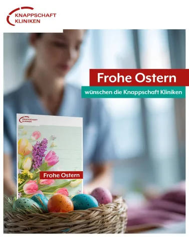 🐰🌸 Wir wünschen Frohe Ostern 🌸🐰

Zu Ostern wünschen wir unseren Patientinnen und Patienten erholsame Tage, Momente der Ruhe und weiterhin alles Gute auf dem Weg der Genesung. 

Gleichzeitig möchten wir auch unseren Mitarbeitenden danken: Für ihren täglichen Einsatz und ihr Engagement. 

Wir wünschen Ihnen allen ein schönes Osterfest und eine angenehme Zeit im Kreise Ihrer Liebsten. 🌷
 <a href='https://www.instagram.com/explore/tags/Bochum/' target='_blank'>#Bochum</a> <a href='https://www.instagram.com/explore/tags/KnappschaftKliniken/' target='_blank'>#KnappschaftKliniken</a> <a href='https://www.instagram.com/explore/tags/universitätsklinikum/' target='_blank'>#universitätsklinikum</a>  <a href='https://www.instagram.com/explore/tags/ostern2026/' target='_blank'>#ostern2026</a>