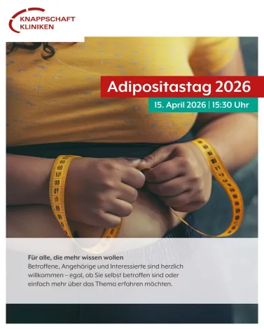 Adipositas verstehen – Wege zu mehr Lebensqualität! 

Ihr möchtet Adipositas besser verstehen und neue Wege für eure Gesundheit entdecken? Dann seid ihr beim 8. Bottroper Adipositastag genau richtig! Das Team um Chefarzt Dr. Jörg Celesnik lädt euch herzlich ein. 
🗓 15. April 2026 | 15:30 Uhr 
📍 Park Café im Gesundheitshaus, Bottrop (Osterfelder Str. 157) 

Das gibt’s für euch:
Experten-Talks: Alles zu OP-Methoden, Ernährungstherapie und der Rolle der Psyche. 
Beratung: Unsere Profis beantworten eure persönlichen Fragen direkt vor Ort. 
Community: Tauscht euch mit anderen Betroffenen und Selbsthilfegruppen aus. 

Eintritt: Komplett kostenlos! 
📧 Anmeldung: Eine kurze Mail an adipositaszentrum.bottrop<a href='https://www.instagram.com/_u/knappschaft-kliniken/' target='_blank'>@knappschaft-kliniken</a>.de hilft uns bei der Planung. 
Ihr könnt aber auch spontan vorbeikommen! Wir freuen uns auf euch! 🤝

<a href='https://www.instagram.com/explore/tags/KnappschaftKliniken/' target='_blank'>#KnappschaftKliniken</a> <a href='https://www.instagram.com/explore/tags/kkbottrop/' target='_blank'>#kkbottrop</a> <a href='https://www.instagram.com/explore/tags/Adipositas/' target='_blank'>#Adipositas</a> <a href='https://www.instagram.com/explore/tags/Adipositastag/' target='_blank'>#Adipositastag</a> <a href='https://www.instagram.com/explore/tags/Gesundheit/' target='_blank'>#Gesundheit</a> <a href='https://www.instagram.com/explore/tags/Lebensqualität/' target='_blank'>#Lebensqualität</a>