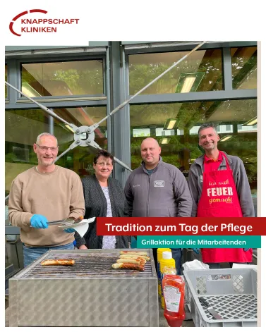 Die pflegerischen Standortleitungen unserer beiden Häuser haben gestern zum Tag der Pflege wieder alle pflegerischen Mitarbeitenden zu einem Grill-Imbiss eingeladen.  Die Aktion galt als Zeichen der Wertschätzung und als Dankeschön 🫶 für den unermüdlichen Einsatz der Pflegenden zum Wohl unserer Patientinnen und Patienten. Bei den kühlen Temperaturen kam die heiße 🌭Bratwurst besonders gut an. 
<a href='https://www.instagram.com/explore/tags/kkbottrop/' target='_blank'>#kkbottrop</a> <a href='https://www.instagram.com/explore/tags/knappschaftkliniken/' target='_blank'>#knappschaftkliniken</a> <a href='https://www.instagram.com/explore/tags/Tagderpflege/' target='_blank'>#Tagderpflege</a> <a href='https://www.instagram.com/explore/tags/Pflege/' target='_blank'>#Pflege</a>