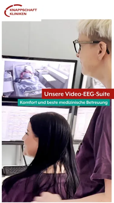 🧠 Was passiert eigentlich bei einem Video-EEG? Das Video-EEG-Monitoring ist der Goldstandard in der Epilepsiediagnostik. Dabei werden gleichzeitig die Gehirnströme (EEG) und das Verhalten per Video aufgezeichnet. So können epileptische Anfälle präzise analysiert, von nicht-epileptischen Ereignissen unterschieden und die Ursprungsregion der Anfälle genau lokalisiert werden.

⚡️ Unsere EEG-Suite in der Ruhr-Epileptologie wurde speziell entwickelt, um sowohl Patient*innen als auch dem medizinischen Team optimale Bedingungen zu bieten:

✨ Mehr Komfort für Patient*innen: Bequeme & sichere Sitzmöglichkeiten außerhalb des Bettes, gute Erreichbarkeit wichtiger Ablageflächen sowie ruhige, moderne Umgebung für längere Aufenthalte.

👩‍⚕️ Optimale Bedingungen für das medizinische Personal: Mehr Platz für Pflege & Betreuung, auch in möglichen Anfallssituationen und ein moderner Überwachungsraum für eine sichere Begleitung rund um die Uhr.

❤️ Moderne Epilepsiediagnostik bedeutet nicht nur höchste medizinische Qualität, sondern auch Menschlichkeit, Sicherheit und Vertrauen!

<a href='https://www.instagram.com/explore/tags/KnappschaftKliniken/' target='_blank'>#KnappschaftKliniken</a> <a href='https://www.instagram.com/explore/tags/Universitätsklinikum/' target='_blank'>#Universitätsklinikum</a> <a href='https://www.instagram.com/explore/tags/Bochum/' target='_blank'>#Bochum</a> <a href='https://www.instagram.com/explore/tags/EEG/' target='_blank'>#EEG</a> <a href='https://www.instagram.com/explore/tags/VideoEEG/' target='_blank'>#VideoEEG</a> Epilepsie Epileptologie Epilepsiediagnostik RuhrEpileptologie