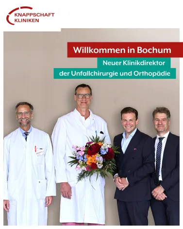 👋 Willkommen in Bochum, Prof. Dr. med. Fabian M. Stuby!

⚽ Mit über 25 Jahren Erfahrung als Unfallchirurg in der Behandlung Schwerverletzter ist Prof. Stuby national wie international anerkannter Spezialist auf seinem Gebiet. Als solcher behandelte er bereits deutsche Profi-Fußballer und andere Sportler. Dabei steht er für höchste medizinische Expertise, moderne Behandlungsmethoden und innovative Patientenversorgung. 

🏥Sein Fokus: schnelle Diagnostik, interdisziplinäre Zusammenarbeit und die Integration modernster Technologien wie KI und robotergestützter Verfahren. Für eine Medizin, die heute überzeugt und morgen Maßstäbe setzt.

🤝 Wir sagen: Herzlich willkommen an den Knappschaft Kliniken Universitätsklinikum Bochum!